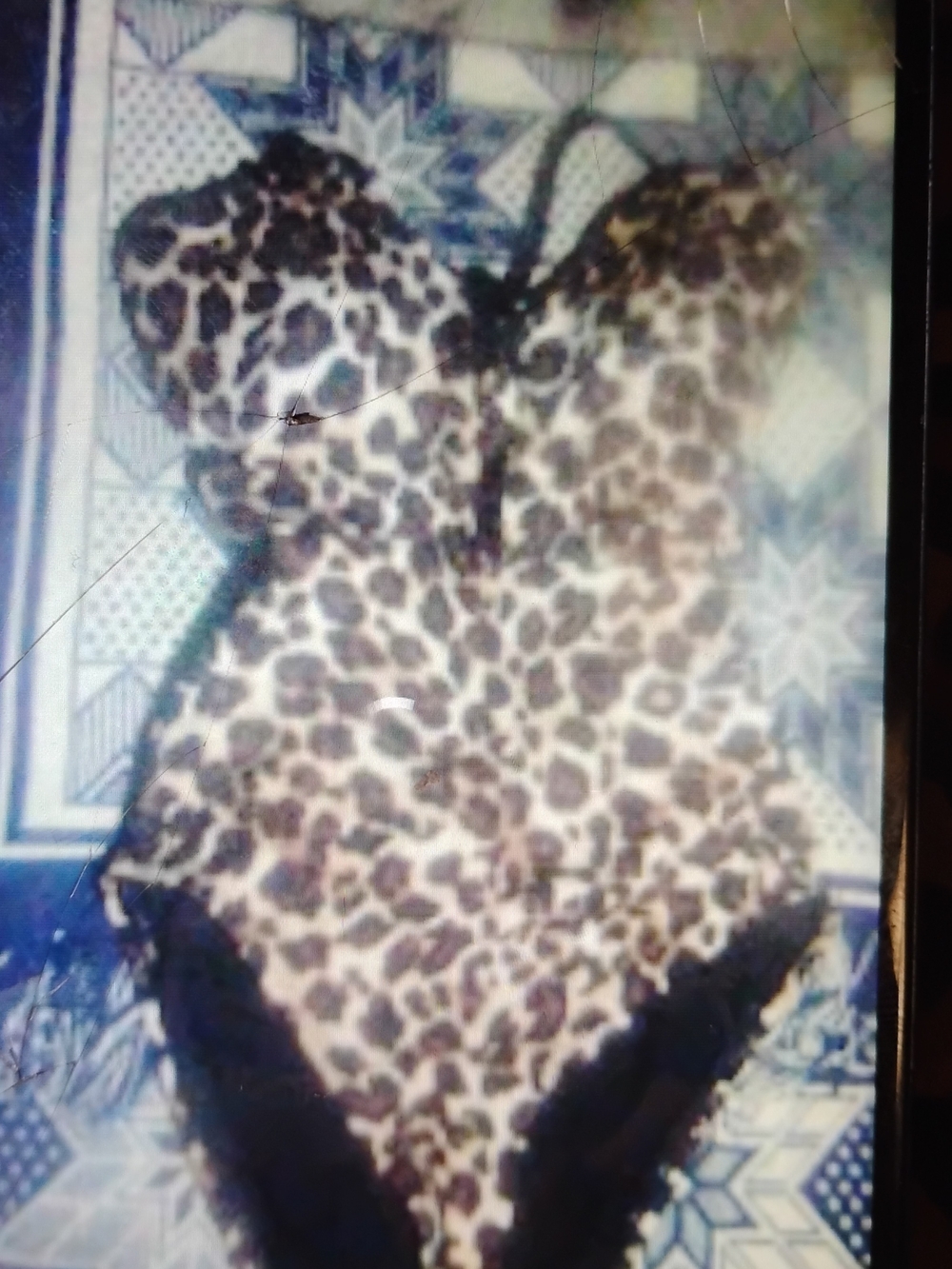 Victoria's Secret Leopard Print One-Piece Swimsuit - Brown/Black